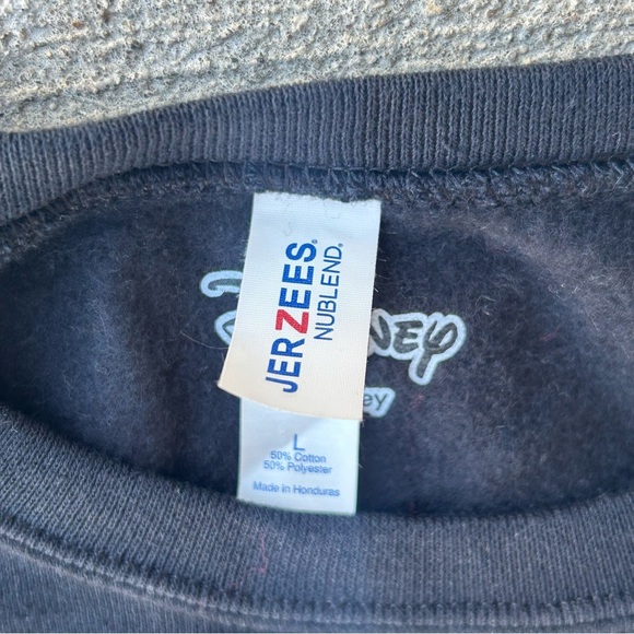 Disney Villains Sweatshirt Large Jerzees “It’s Fun Being Bad” Black Crewneck - Picture 7 of 10